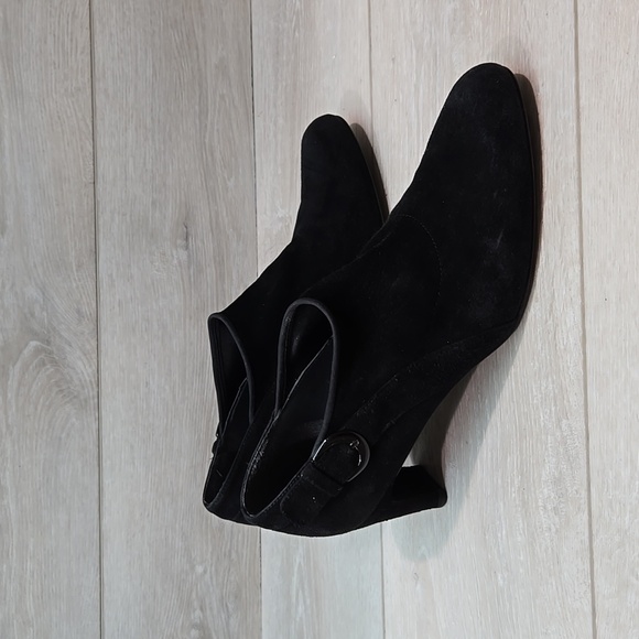 Stuart Weitzman Women Ankle Leather Heels Boots shoes sz 7.5N - Picture 1 of 10